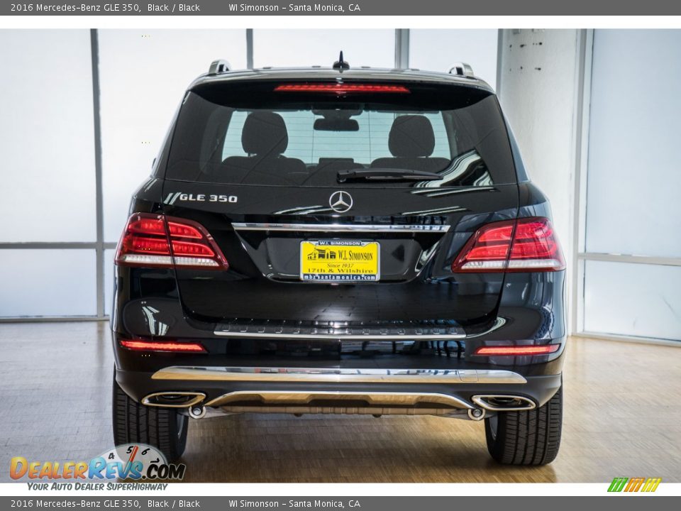 2016 Mercedes-Benz GLE 350 Black / Black Photo #4