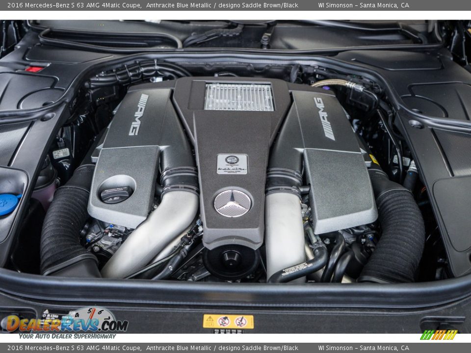 2016 Mercedes-Benz S 63 AMG 4Matic Coupe 5.5 Liter AMG biturbo DOHC 32-Valve VVT V8 Engine Photo #9