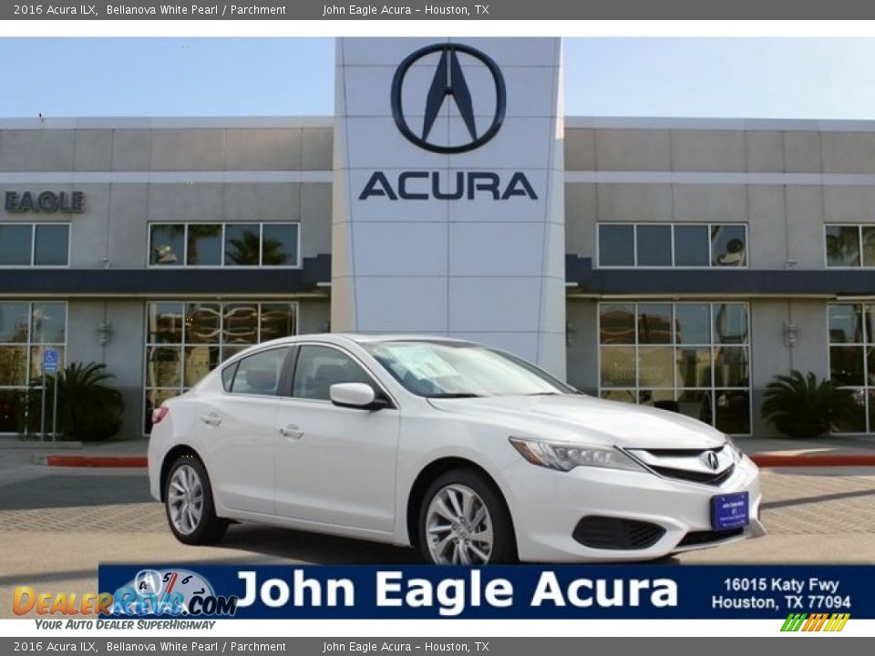 2016 Acura ILX Bellanova White Pearl / Parchment Photo #1