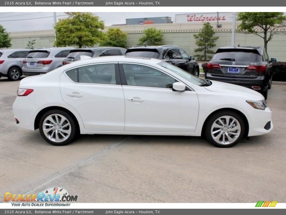 2016 Acura ILX Bellanova White Pearl / Parchment Photo #8
