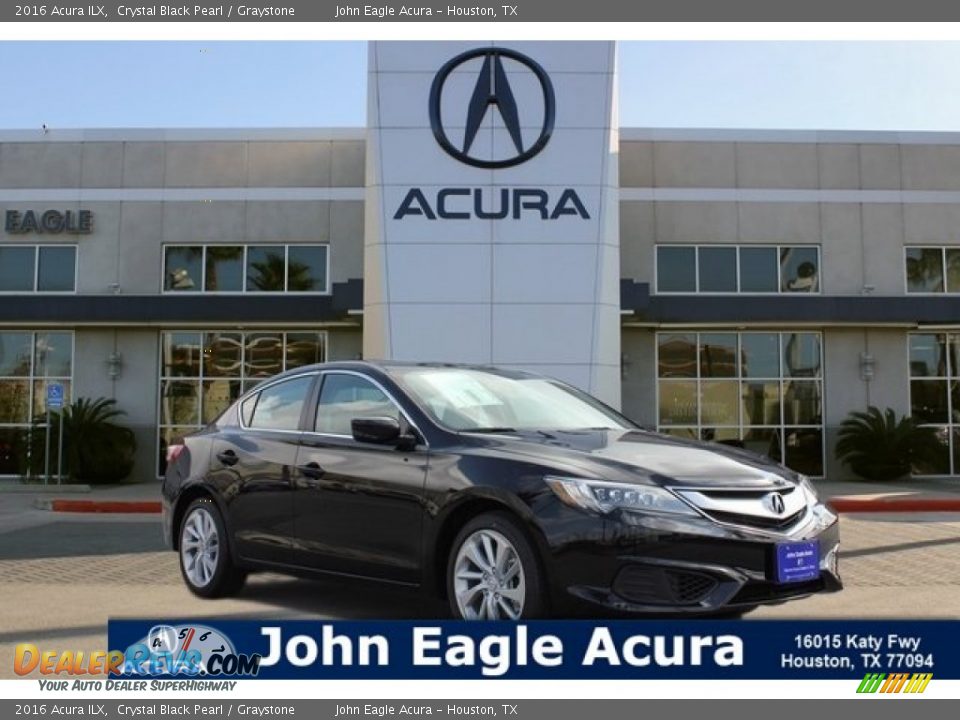 2016 Acura ILX Crystal Black Pearl / Graystone Photo #1