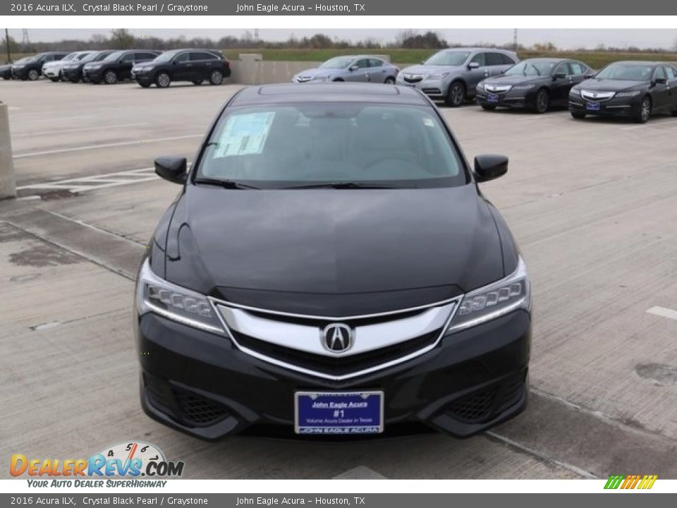 2016 Acura ILX Crystal Black Pearl / Graystone Photo #2