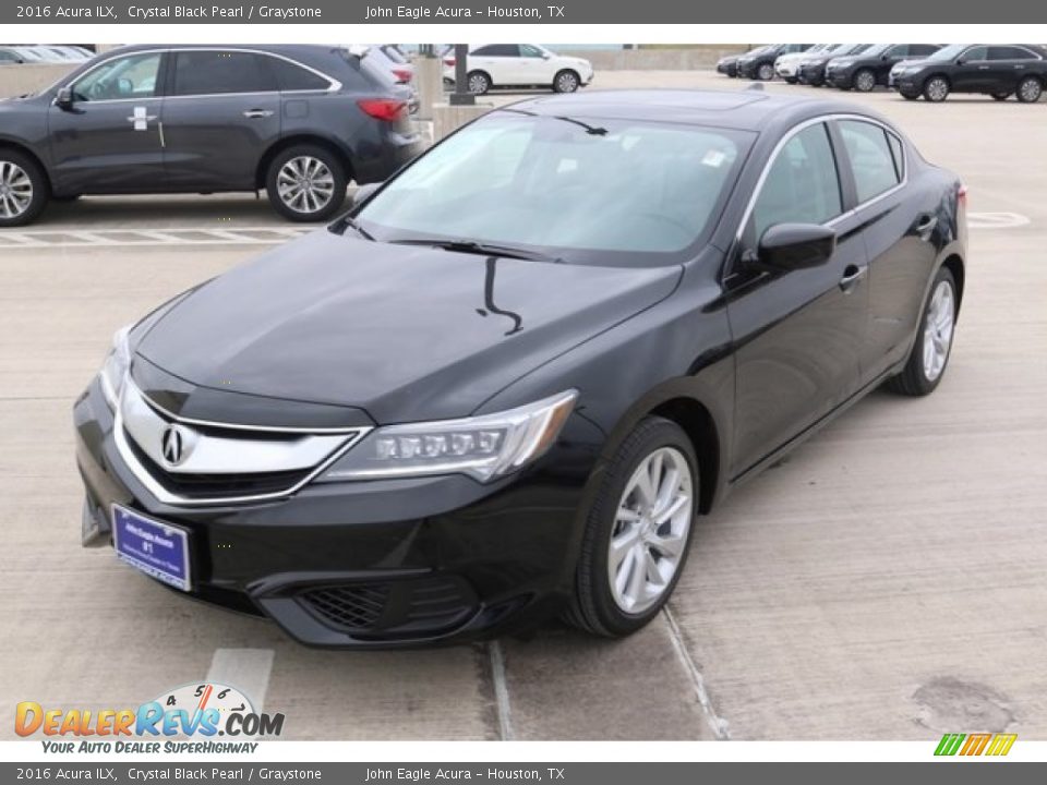 2016 Acura ILX Crystal Black Pearl / Graystone Photo #3