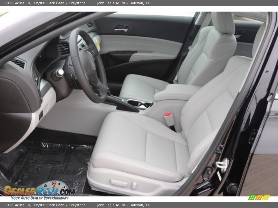 2016 Acura ILX Crystal Black Pearl / Graystone Photo #15