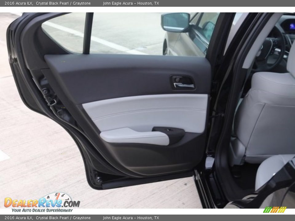 2016 Acura ILX Crystal Black Pearl / Graystone Photo #16