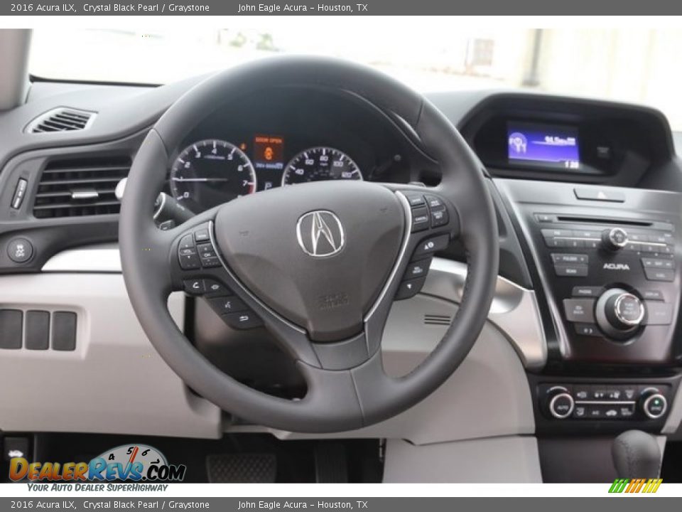 2016 Acura ILX Crystal Black Pearl / Graystone Photo #26