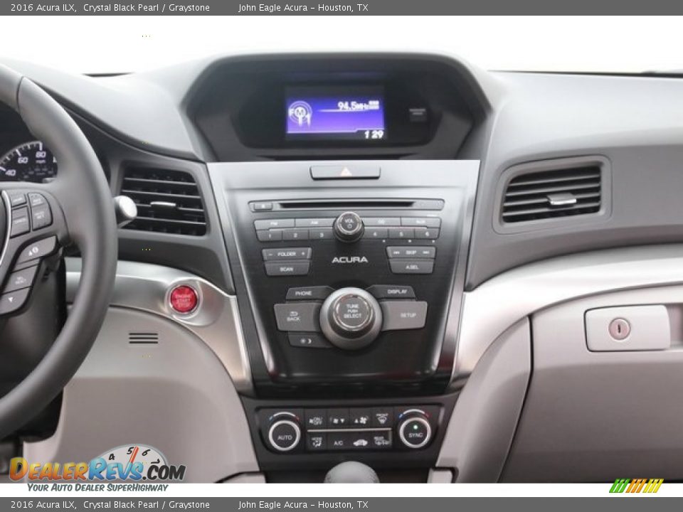 2016 Acura ILX Crystal Black Pearl / Graystone Photo #27