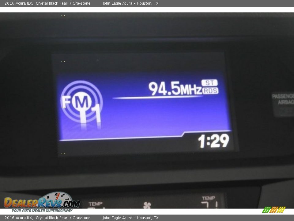 2016 Acura ILX Crystal Black Pearl / Graystone Photo #28