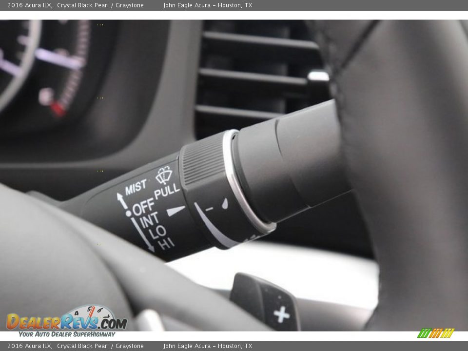 2016 Acura ILX Crystal Black Pearl / Graystone Photo #36