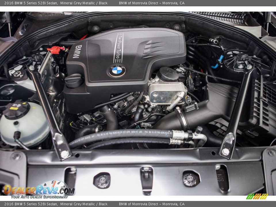 2016 BMW 5 Series 528i Sedan Mineral Grey Metallic / Black Photo #9