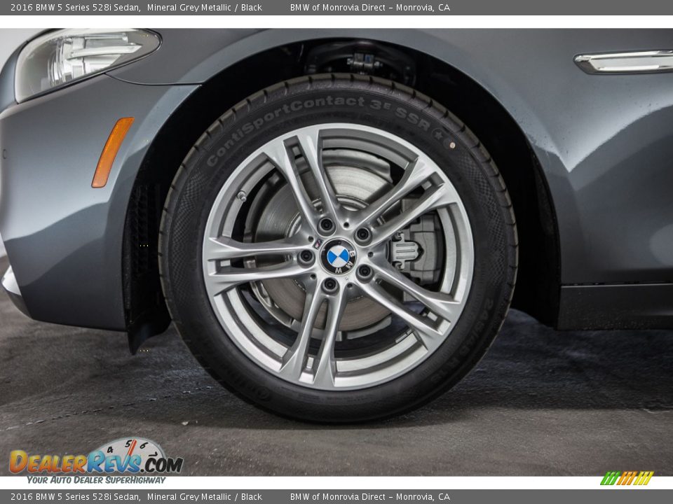 2016 BMW 5 Series 528i Sedan Mineral Grey Metallic / Black Photo #10