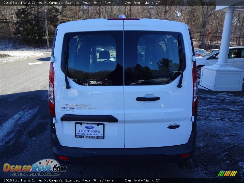 2016 Ford Transit Connect XL Cargo Van Extended Frozen White / Pewter Photo #6