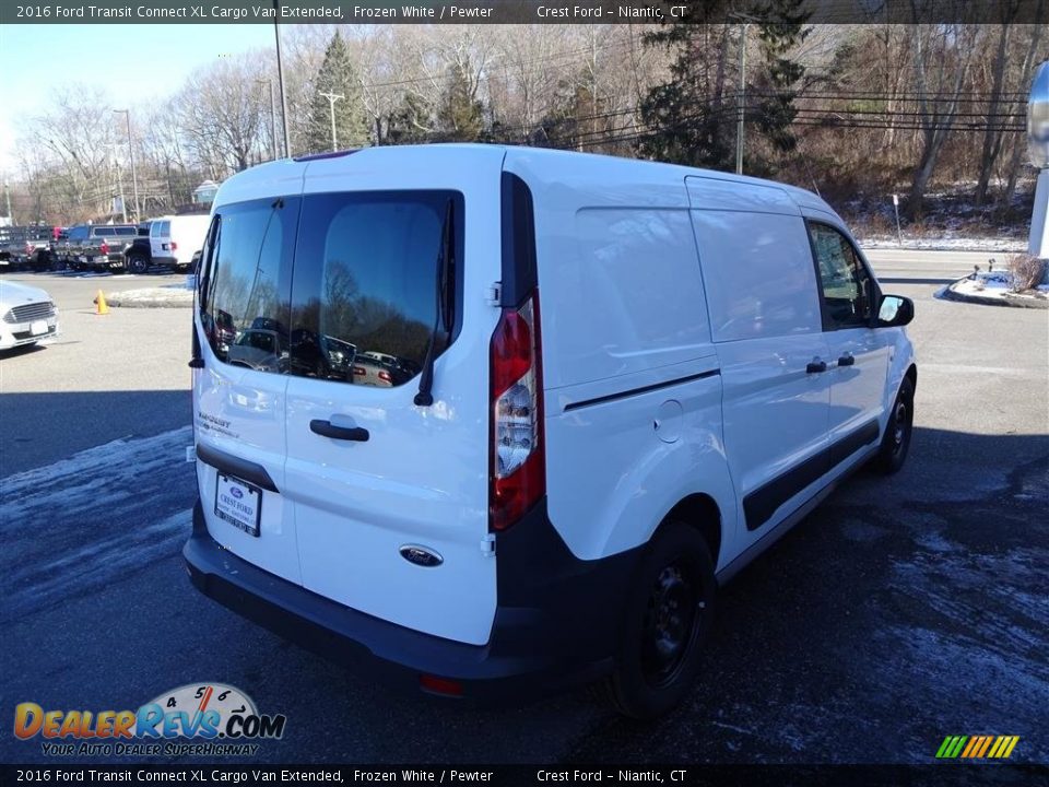 2016 Ford Transit Connect XL Cargo Van Extended Frozen White / Pewter Photo #7