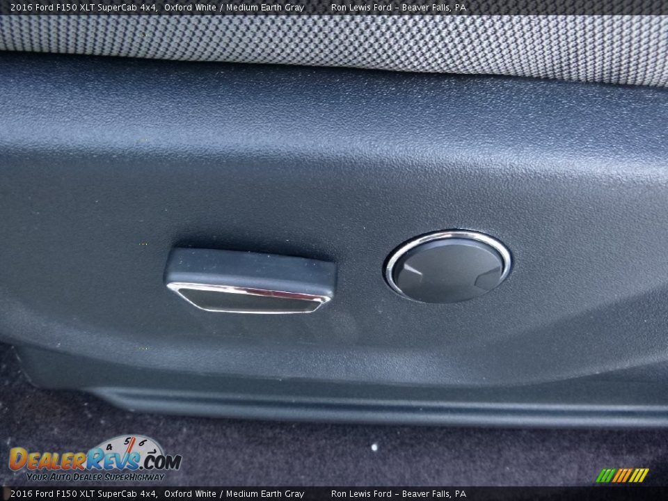 2016 Ford F150 XLT SuperCab 4x4 Oxford White / Medium Earth Gray Photo #15