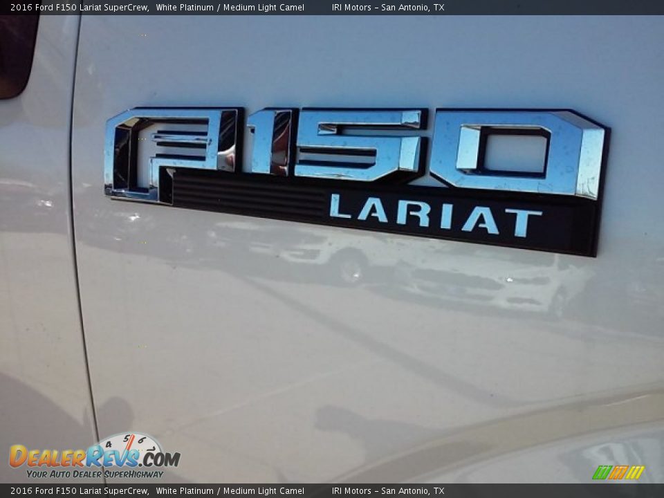 2016 Ford F150 Lariat SuperCrew White Platinum / Medium Light Camel Photo #5