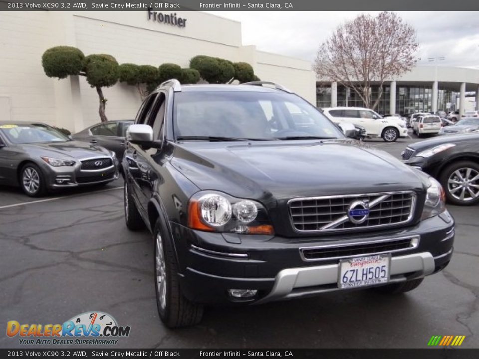 2013 Volvo XC90 3.2 AWD Savile Grey Metallic / Off Black Photo #4