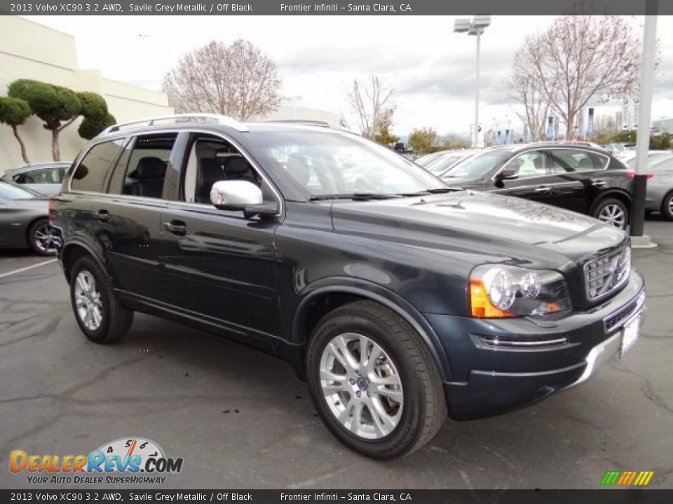 2013 Volvo XC90 3.2 AWD Savile Grey Metallic / Off Black Photo #5