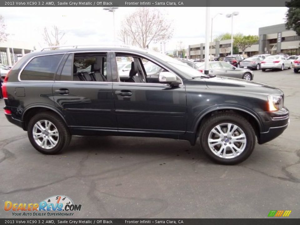 2013 Volvo XC90 3.2 AWD Savile Grey Metallic / Off Black Photo #6