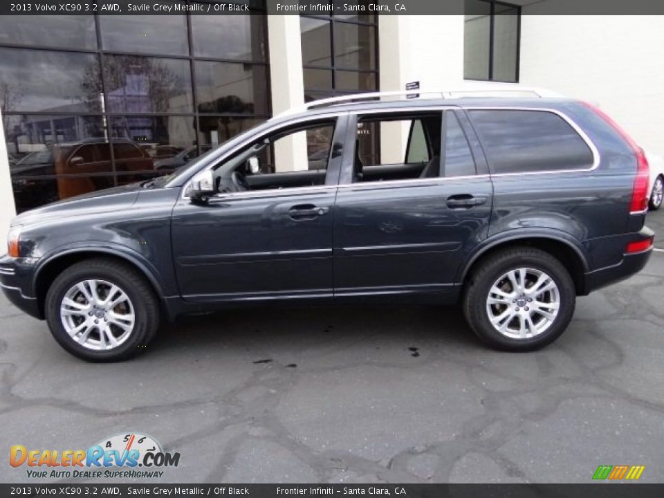 2013 Volvo XC90 3.2 AWD Savile Grey Metallic / Off Black Photo #14