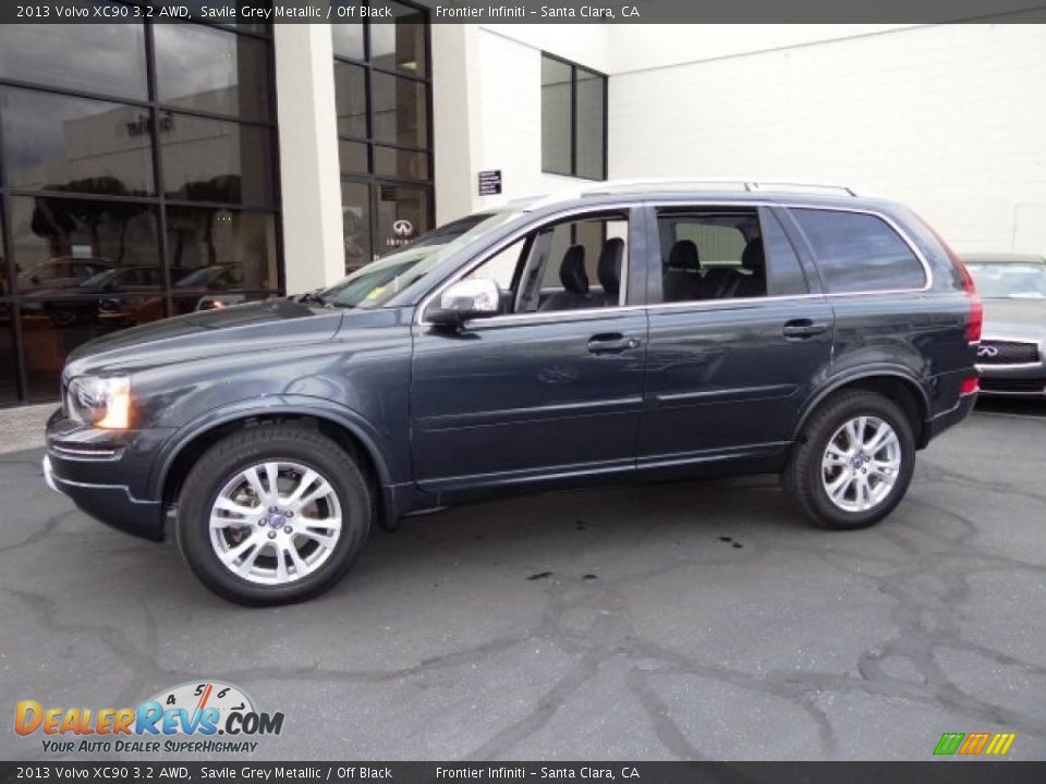 2013 Volvo XC90 3.2 AWD Savile Grey Metallic / Off Black Photo #15