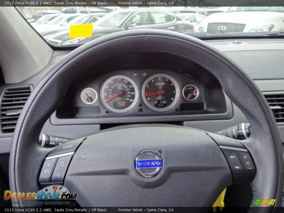 2013 Volvo XC90 3.2 AWD Savile Grey Metallic / Off Black Photo #21