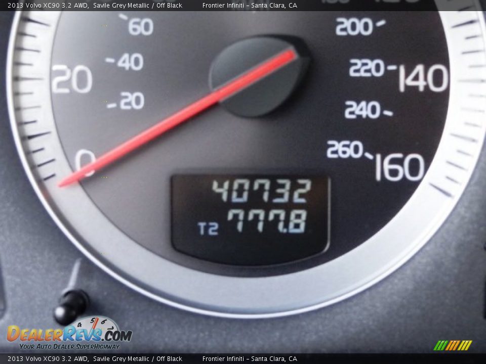 2013 Volvo XC90 3.2 AWD Savile Grey Metallic / Off Black Photo #22