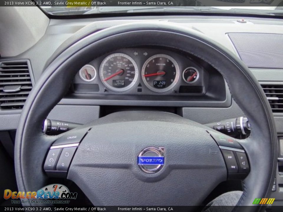 2013 Volvo XC90 3.2 AWD Savile Grey Metallic / Off Black Photo #28