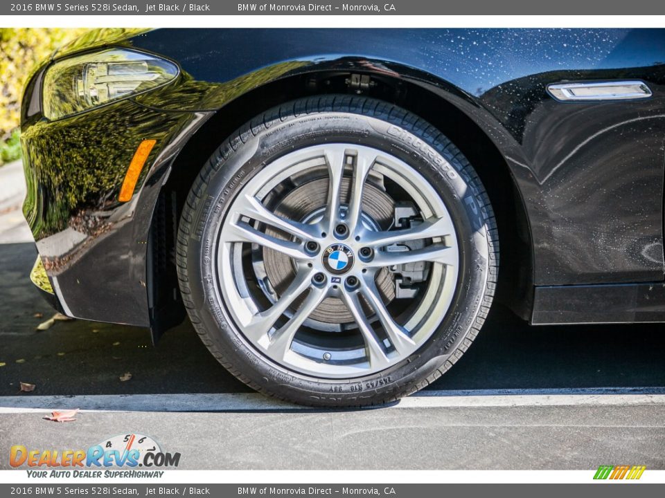 2016 BMW 5 Series 528i Sedan Jet Black / Black Photo #10