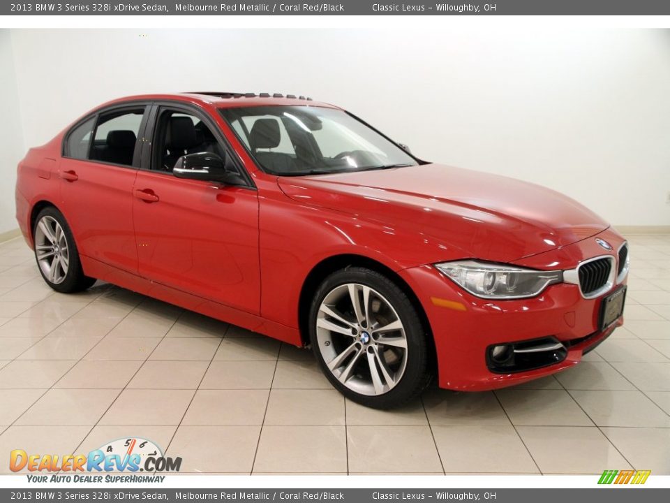 2013 BMW 3 Series 328i xDrive Sedan Melbourne Red Metallic / Coral Red/Black Photo #1