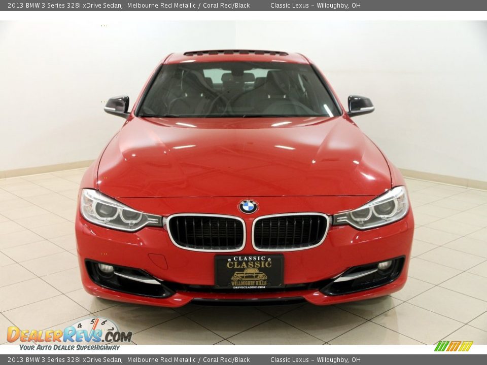 2013 BMW 3 Series 328i xDrive Sedan Melbourne Red Metallic / Coral Red/Black Photo #2