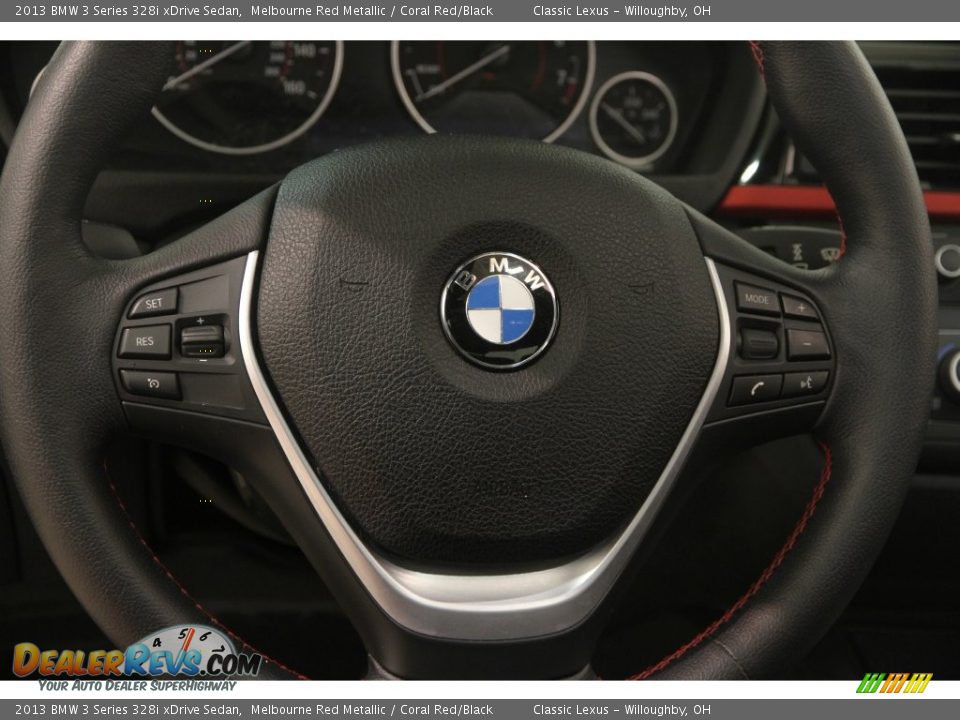 2013 BMW 3 Series 328i xDrive Sedan Melbourne Red Metallic / Coral Red/Black Photo #8