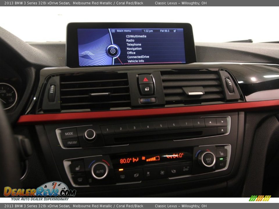 2013 BMW 3 Series 328i xDrive Sedan Melbourne Red Metallic / Coral Red/Black Photo #11