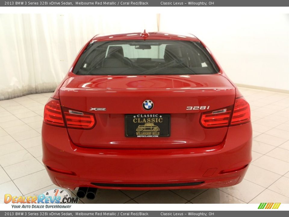 2013 BMW 3 Series 328i xDrive Sedan Melbourne Red Metallic / Coral Red/Black Photo #24