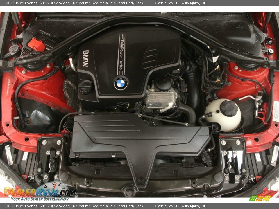 2013 BMW 3 Series 328i xDrive Sedan Melbourne Red Metallic / Coral Red/Black Photo #25