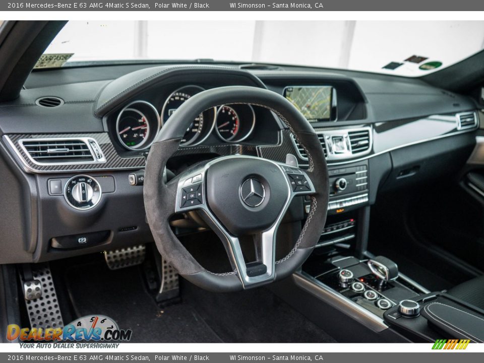 Black Interior - 2016 Mercedes-Benz E 63 AMG 4Matic S Sedan Photo #5