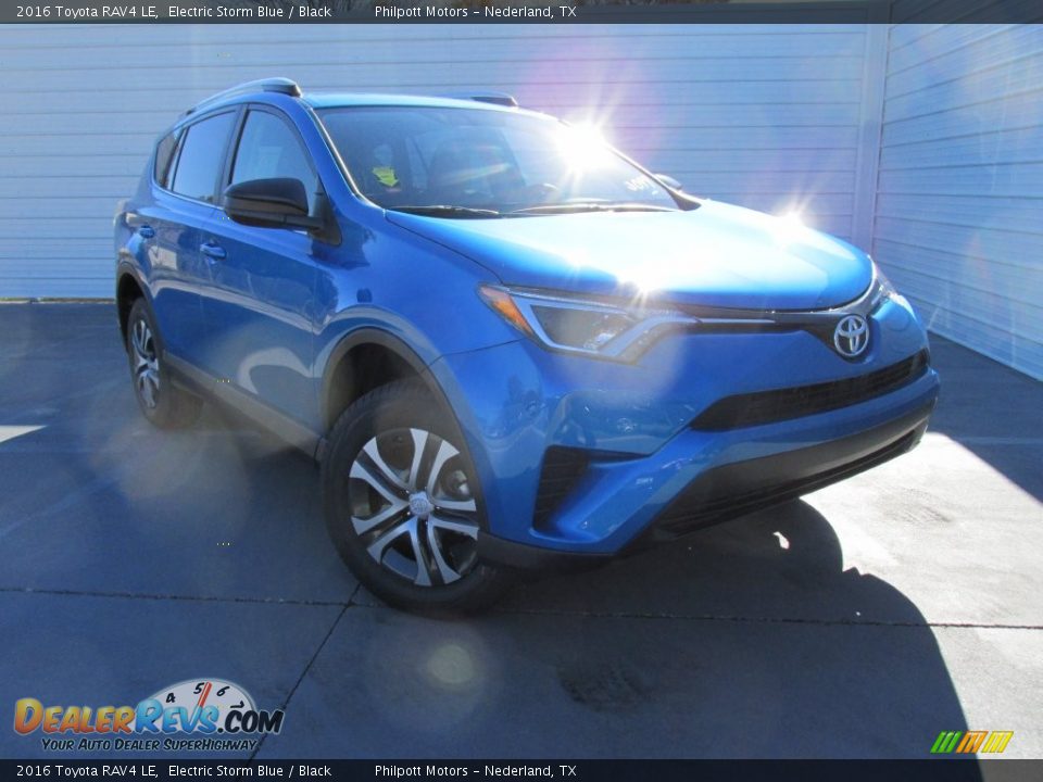 2016 Toyota RAV4 LE Electric Storm Blue / Black Photo #1