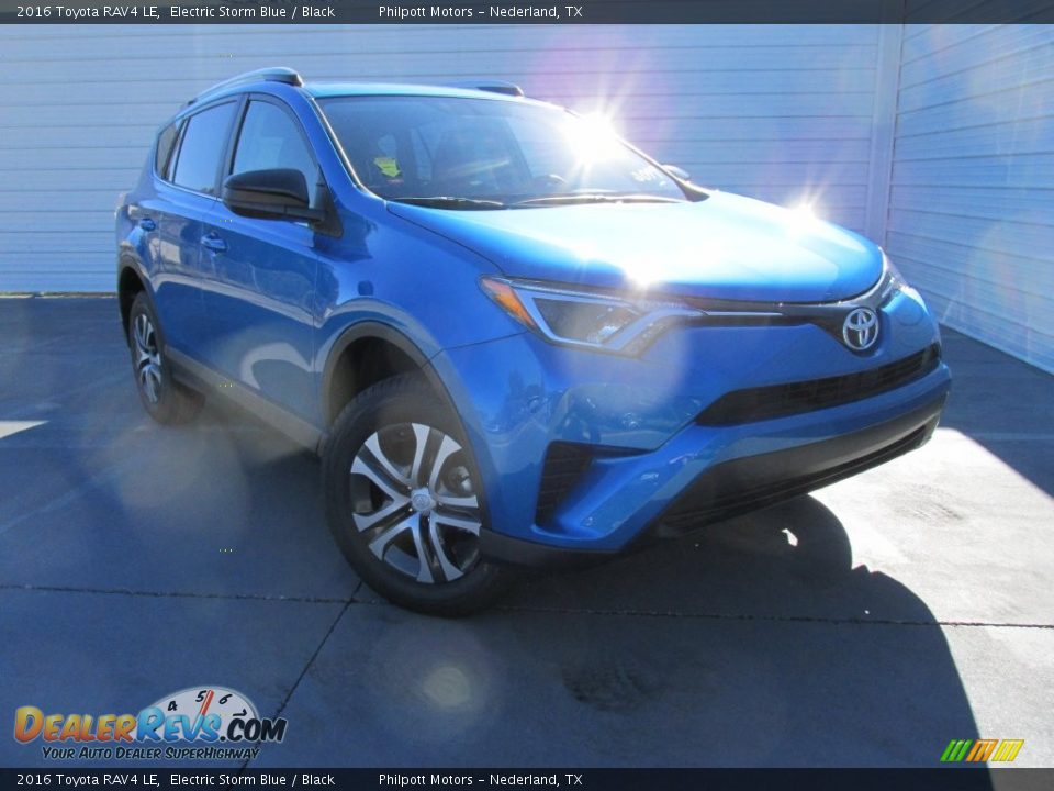 2016 Toyota RAV4 LE Electric Storm Blue / Black Photo #2