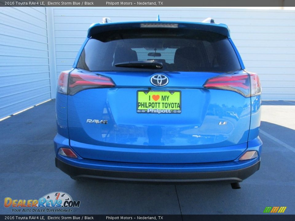 2016 Toyota RAV4 LE Electric Storm Blue / Black Photo #5