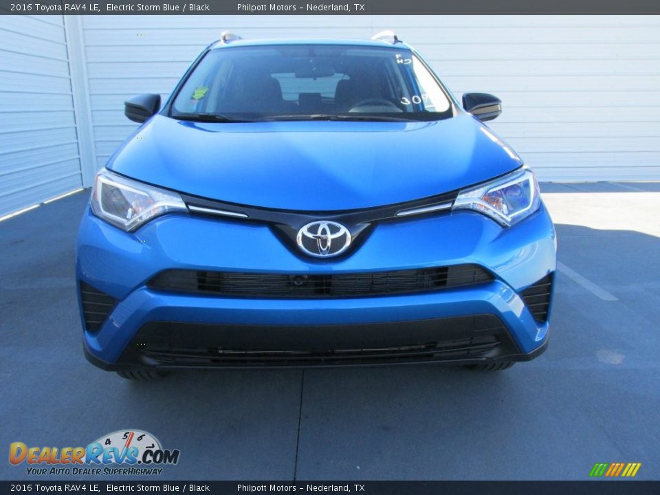 2016 Toyota RAV4 LE Electric Storm Blue / Black Photo #8