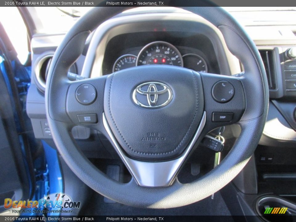 2016 Toyota RAV4 LE Electric Storm Blue / Black Photo #28