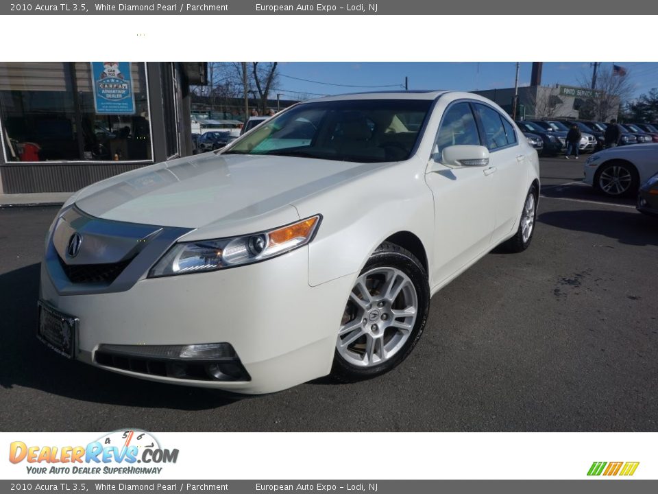 2010 Acura TL 3.5 White Diamond Pearl / Parchment Photo #1