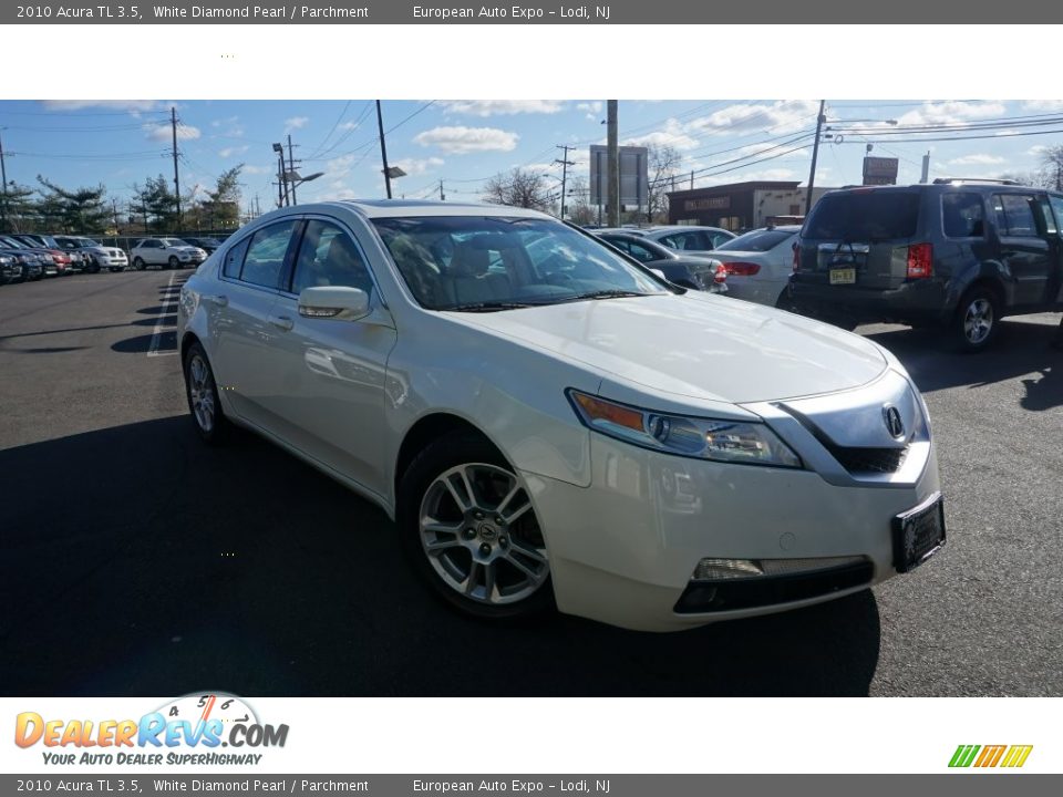 2010 Acura TL 3.5 White Diamond Pearl / Parchment Photo #2