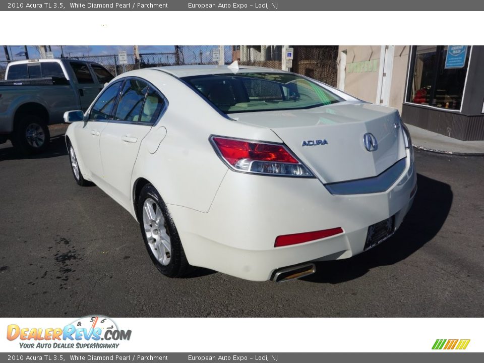 2010 Acura TL 3.5 White Diamond Pearl / Parchment Photo #3