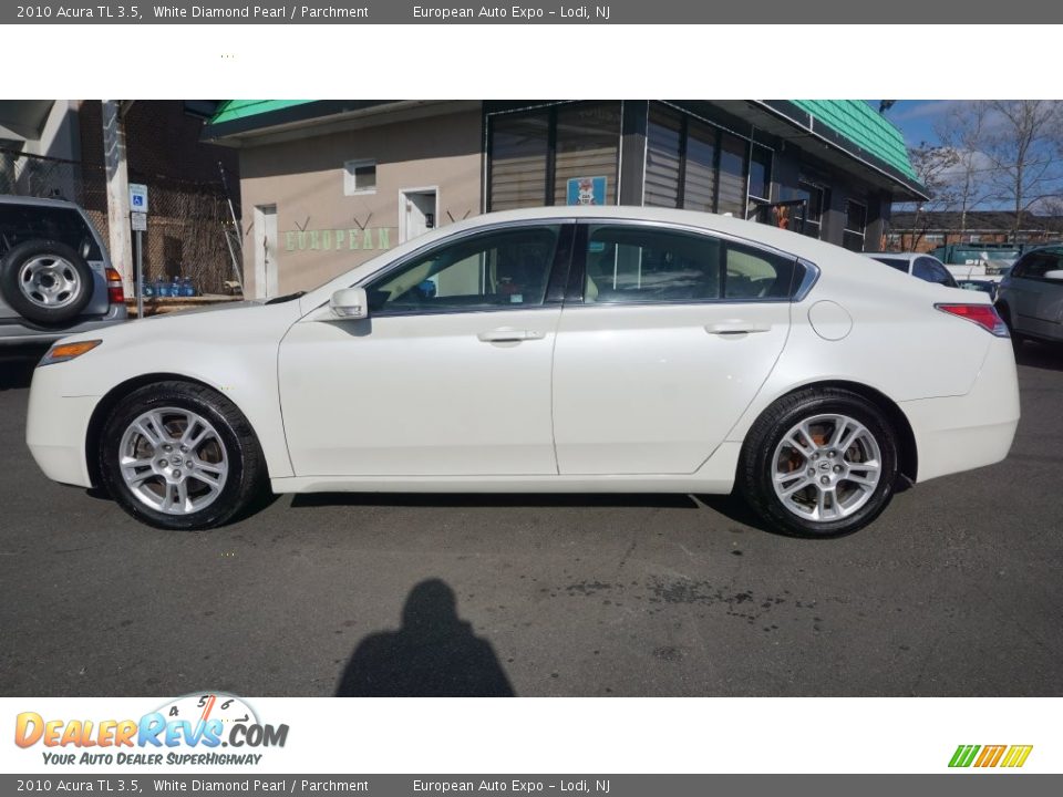 2010 Acura TL 3.5 White Diamond Pearl / Parchment Photo #6