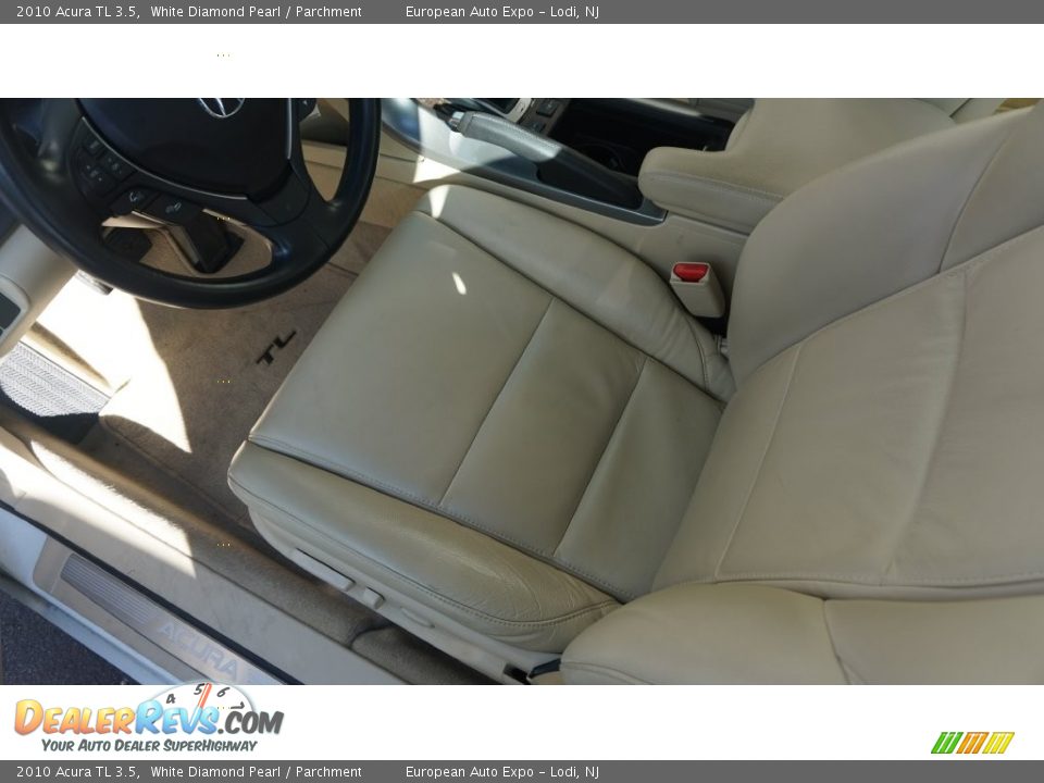 2010 Acura TL 3.5 White Diamond Pearl / Parchment Photo #9