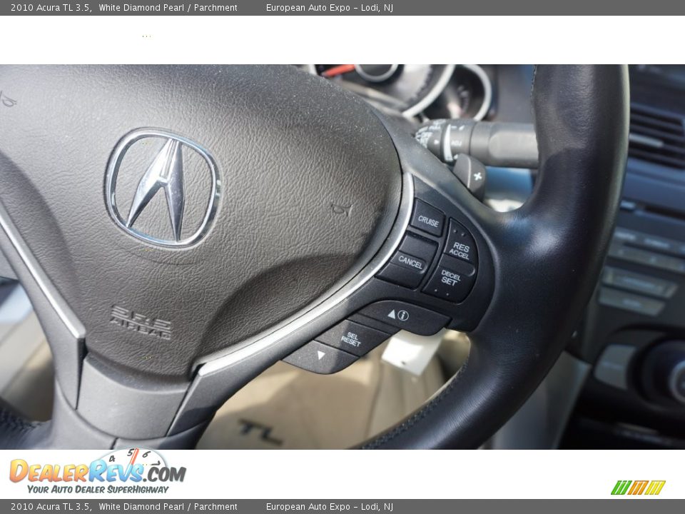 2010 Acura TL 3.5 White Diamond Pearl / Parchment Photo #21