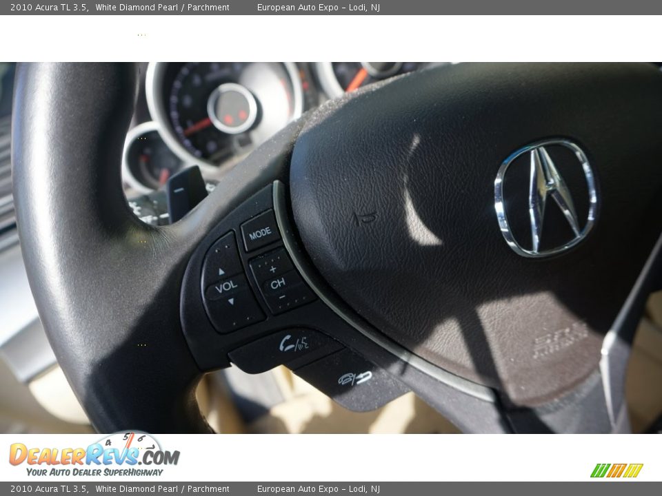 2010 Acura TL 3.5 White Diamond Pearl / Parchment Photo #22