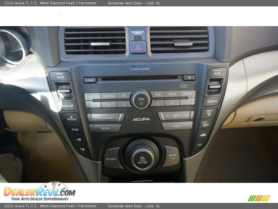 2010 Acura TL 3.5 White Diamond Pearl / Parchment Photo #27