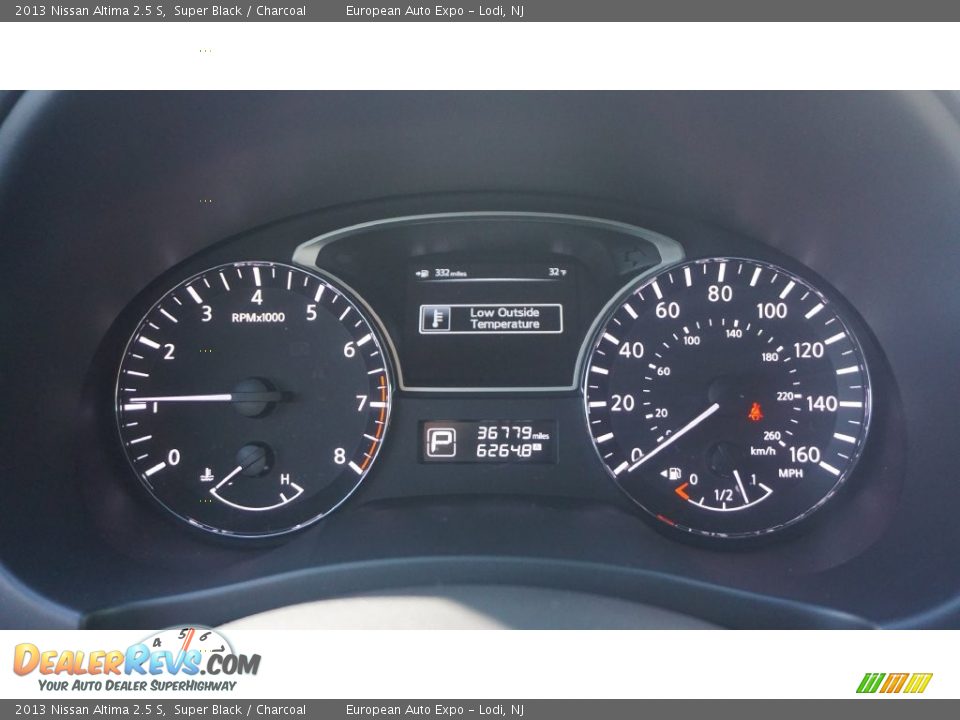 2013 Nissan Altima 2.5 S Super Black / Charcoal Photo #21