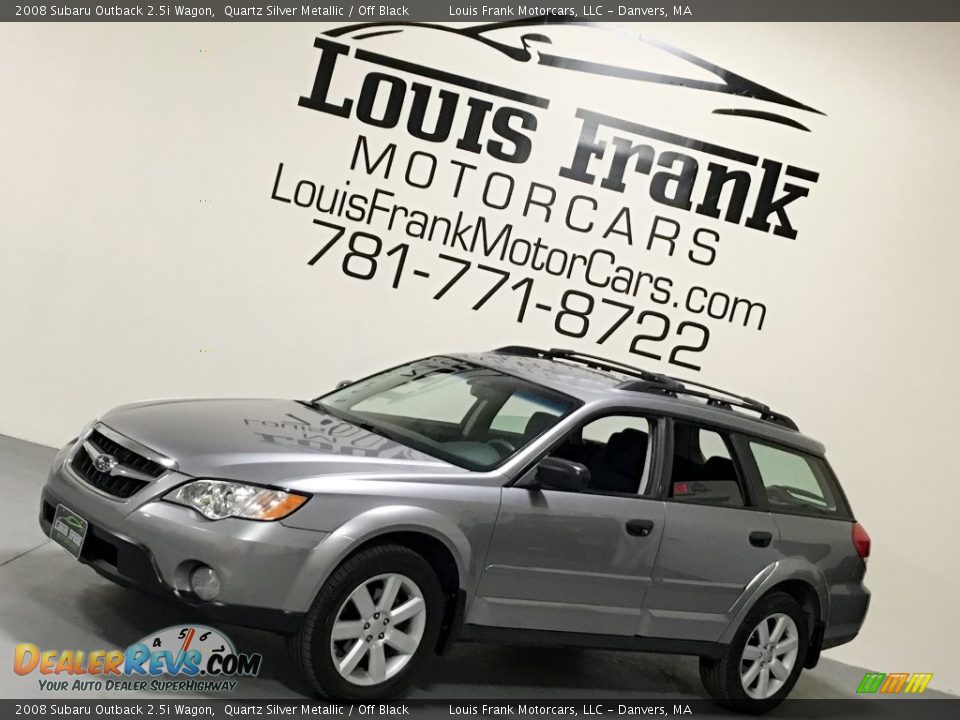 2008 Subaru Outback 2.5i Wagon Quartz Silver Metallic / Off Black Photo #9